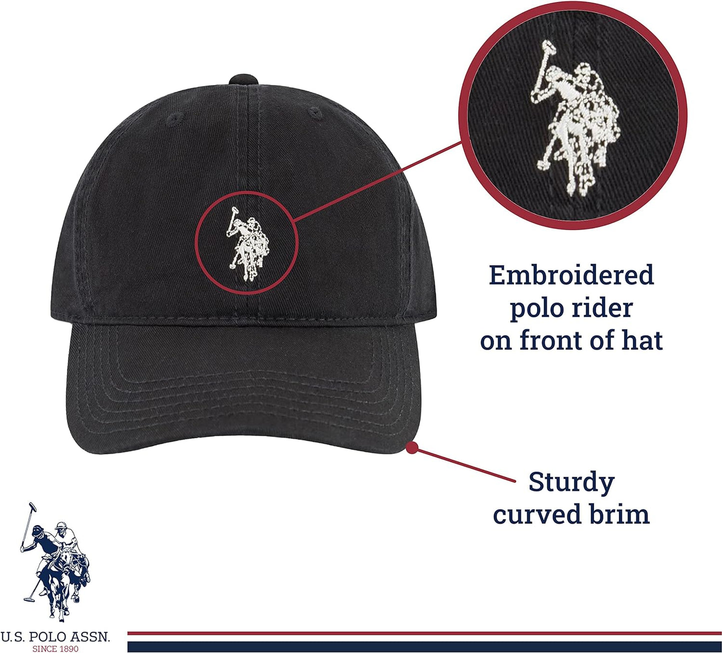 U.S. Polo Assn. Washed Twill Baseball Cap