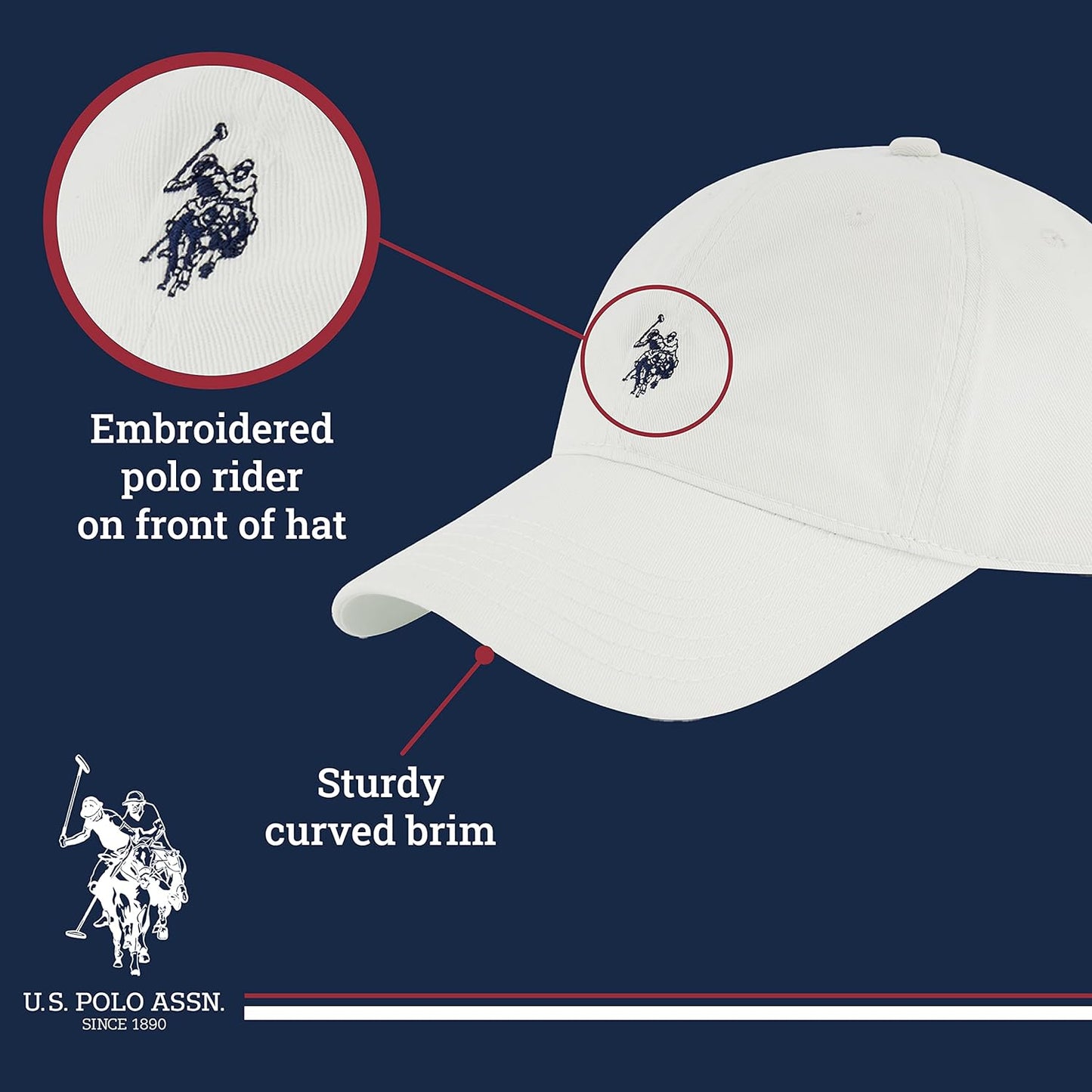 U.S. Polo Assn. Washed Twill Baseball Cap