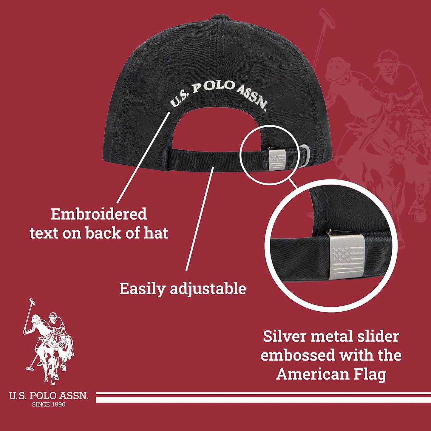 U.S. Polo Assn. Washed Twill Baseball Cap